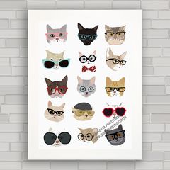 QUADRO DECORATIVO GATOS 74 - comprar online