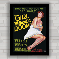 QUADRO DE CINEMA FILME GIRL WITHOUT A ROOM 1933