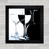 QUADRO DECORATIVO GLASSES BLACK WHITE