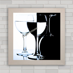 QUADRO DECORATIVO GLASSES BLACK WHITE - comprar online
