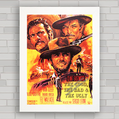 QUADRO DE CINEMA FILME GOOD , BAD AND UGLY 1966 na internet