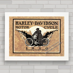 QUADRO DECORATIVO MOTO HARLEY DAVIDSON 1910 na internet