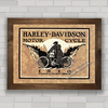 QUADRO DECORATIVO MOTO HARLEY DAVIDSON 1910