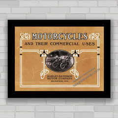 QUADRO DECORATIVO MOTO HARLEY DAVIDSON 1911 - comprar online