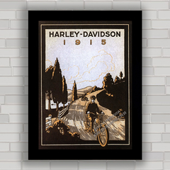 QUADRO DECORATIVO MOTO HARLEY DAVIDSON 1915 - comprar online