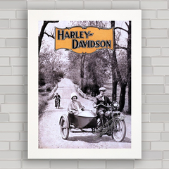 QUADRO DECORATIVO MOTO HARLEY DAVIDSON 1925 - comprar online