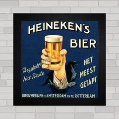 QUADRO VINTAGE CERVEJA HEINEKEN 7 - comprar online