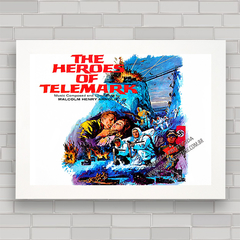 QUADRO DECORATIVO FILME HEROES OF TELEMARK 1965 - comprar online