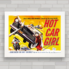 QUADRO DE CINEMA FILME HOT CAR GIRL 1958 na internet