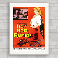 QUADRO DE CINEMA FILME HOT ROD RUMBLE 1957 - comprar online