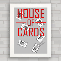 QUADRO DECORATIVO SÉRIE DE TV HOUSE OF CARDS 9 - comprar online
