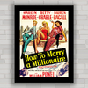 QUADRO FILME HOW TO MARRY MILLIONAIRE MARILYN
