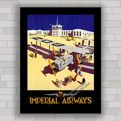 QUADRO RETRÔ IMPERIAL AIRWAYS 1930 AVIAÇÃO