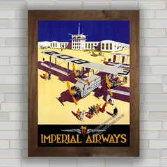 QUADRO RETRÔ IMPERIAL AIRWAYS 1930 AVIAÇÃO na internet