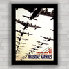 QUADRO RETRÔ IMPERIAL AIRWAYS 1937 AVIAÇÃO