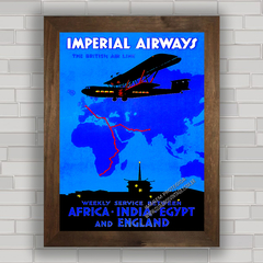 QUADRO RETRÔ IMPERIAL AIRWAYS AFRICA AVIAÇÃO na internet