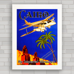 QUADRO DECORATIVO IMPERIAL AIRWAYS CAIRO - comprar online
