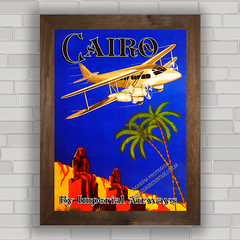 QUADRO DECORATIVO IMPERIAL AIRWAYS CAIRO na internet