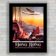 QUADRO DECORATIVO IMPERIAL AIRWAYS HONG KONG
