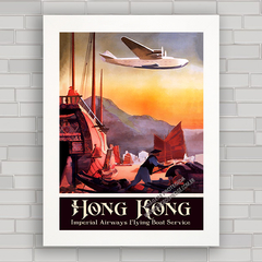 QUADRO DECORATIVO IMPERIAL AIRWAYS HONG KONG - comprar online