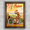 QUADRO DECORATIVO MOTO INDIAN 1918