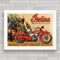 QUADRO DECORATIVO MOTO INDIAN 1928 na internet