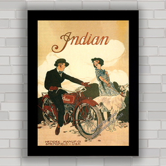 QUADRO DECORATIVO MOTO INDIAN - comprar online