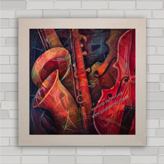 QUADRO DECORATIVO INSTRUMENTOS MUSICAIS 6 - comprar online