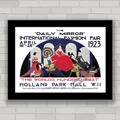 QUADRO DECORATIVO INTERNATIONAL FASHION FAIR LONDON 1923