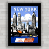 QUADRO RETRÔ IRISH AIRLINES NEW YORK