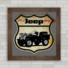 QUADRO DECORATIVO CARRO JEEP