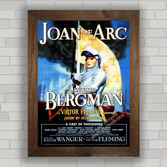 QUADRO DE CINEMA FILME JOAN OF ARC 1948 - comprar online