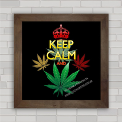 QUADRO DECORATIVO KEEP CALM MACONHA na internet