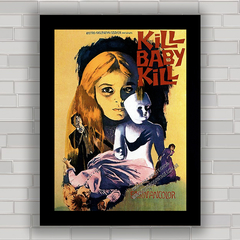 QUADRO DE CINEMA FILME KILL BABY KILL 1966 - comprar online