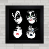 QUADRO DECORATIVO KISS