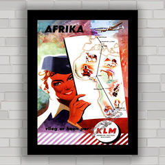 QUADRO DECORATIVO KLM ÁFRICA 1954