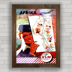 QUADRO DECORATIVO KLM ÁFRICA 1954 na internet