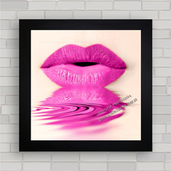 QUADRO DECORATIVO LÁBIO ROSA