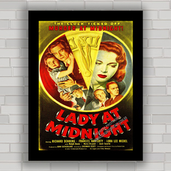 QUADRO DE CINEMA FILME LADY AT MIDNIGHT 1948 - comprar online