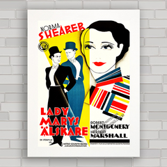 QUADRO DE CINEMA FILME LADY MARYS ALSKARE 1934 - comprar online