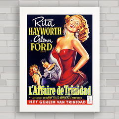 QUADRO DE CINEMA FILME L'AFFAIRE DE TRINIDAD 1952 - comprar online