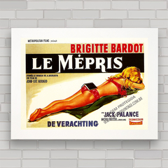 QUADRO FILME LE MÉPRIS 2 - BRIGITTE BARDOT - comprar online