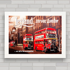 QUADRO DECORATIVO LEYLAND LONDON BUS - comprar online