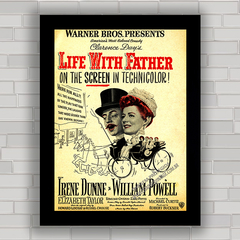 QUADRO DE CINEMA FILME LIFE WITH FATHER 1947 - comprar online