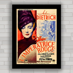 QUADRO DE CINEMA FILME L'IMPÉRATRICE ROUGE 1934 - comprar online