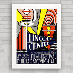 QUADRO DE CINEMA LINCOLN CENTER NEW YORK 1966 - comprar online