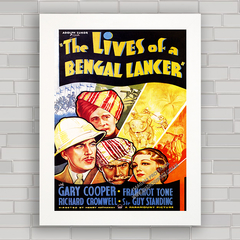 QUADRO FILME LIVES OF A BENGAL LANCER 1935 - comprar online