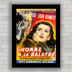 QUADRO FILME L'HOMME A LA BALAFRE 1948 - comprar online