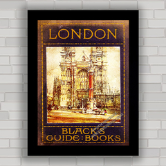 QUADRO VINTAGE LONDON BLACK'S GUIDE 1913 - comprar online
