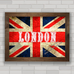 QUADRO DECORATIVO LONDON FLAG na internet